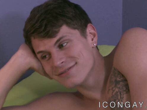 Muscular gay Brendan Patrick anally drills young jock