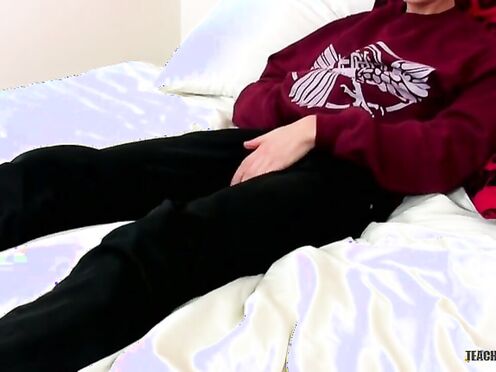 TeachTwinks: Aroused Jamie Sykes Strokes His Big Rock Hard Dick