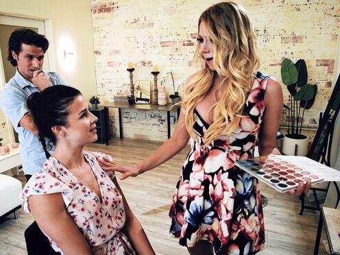 Horny stud has threeway with large tits MILF step aunt & teen Girlfriend