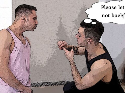 Oliver & Willy at the Gym