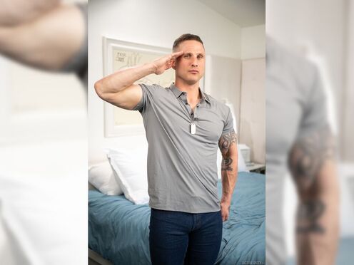 Military studs engage in steamy sodomy before being caught.