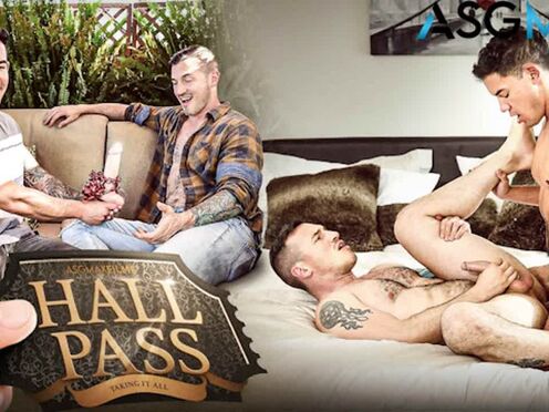 Couple’s Flip Fuck Frenzy -Tattooed Derek Kage Takes on Hunk  JC Hunt’s Monster