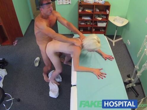Horny Blonde MILF Craves Doc's Cum