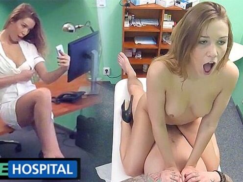 Naughty Nurse Alexis in White Outfit