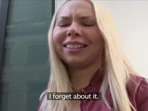 Russian Blonde Craves Big Stranger Shaft