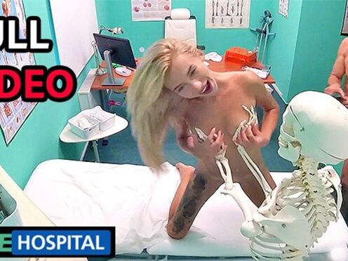 Blonde Russian Swallows Doc's Cum in Fake Hospital