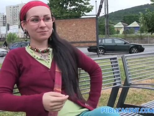 Inked Lulu Filled with Cum in Public