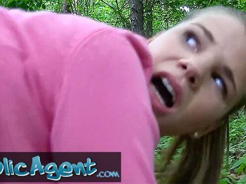 Timid Dorm Teen Fucks for Cash Outdoors