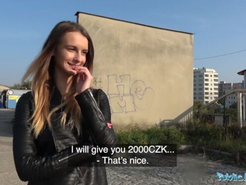 Pantyless Public Agent Pounded Hard