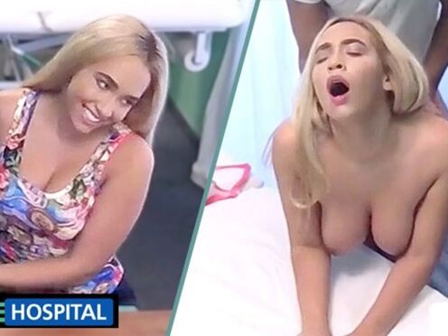 Teen Blonde's Steamy Encounter with Doc at Fake Hospital