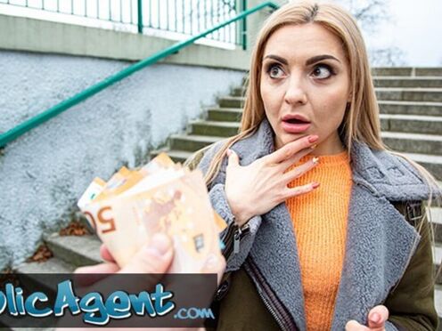 Russian Blonde Caty Kiss Hungry for Dick