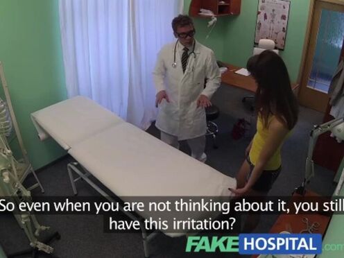Doc's Prick Cures Brunette's Itchy Beaver