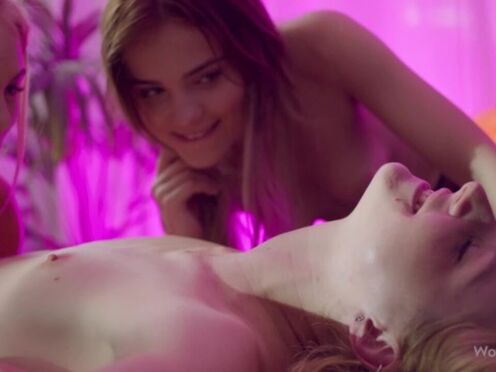 Blonde Chained for Orgasmic Delight