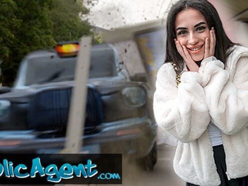 Risky Roadside Romp with Petite British Brunette