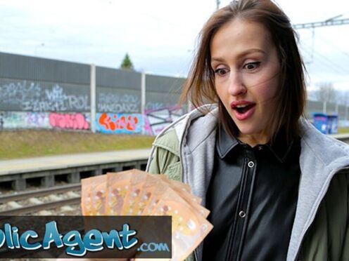 Train Station Smoker Pays Fine with Tits Out