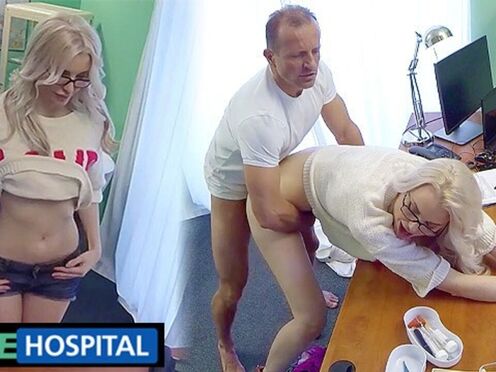 Blonde Babe Screwed by Doc