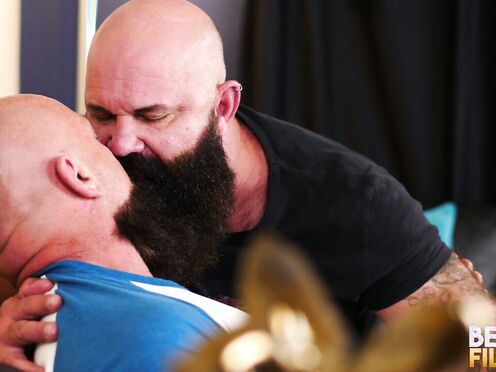 BEARFILMS Unshaved Bears Jayson West & Victor West Enjoy Bareback Session