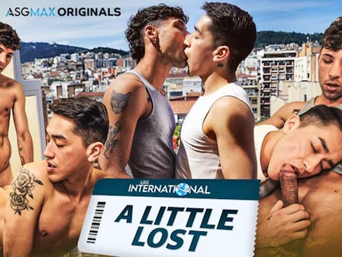 ASGMAX - Lost in Barcelona - Hunk Tourist Johnny Hackson Gets Sweaty Bareback Ri