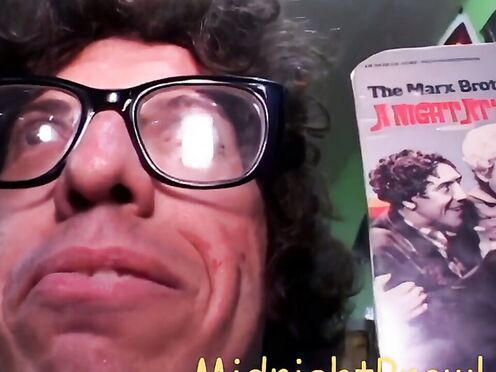 Stockinged whore dominates loser