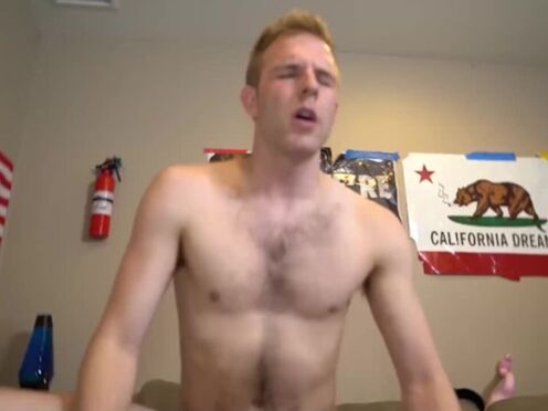 Muscly Blaze & Slender Jay Watch Porn & Get Horny