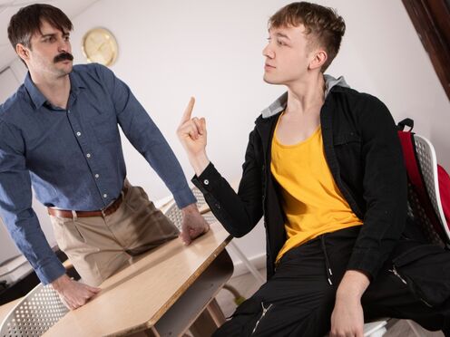 Detention Domination: Ezra & Seb's Explicit Lesson