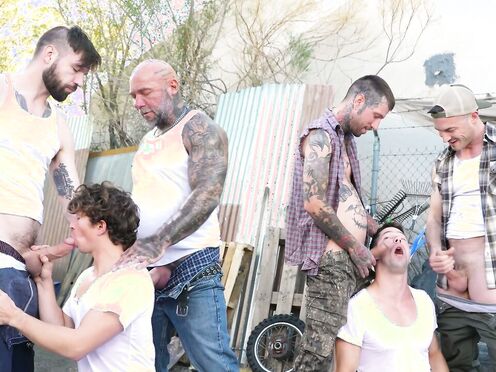 TRAILERTRASHBOYS Eddie Patrick & Greyson Myles Having A Wild Groupsex Session