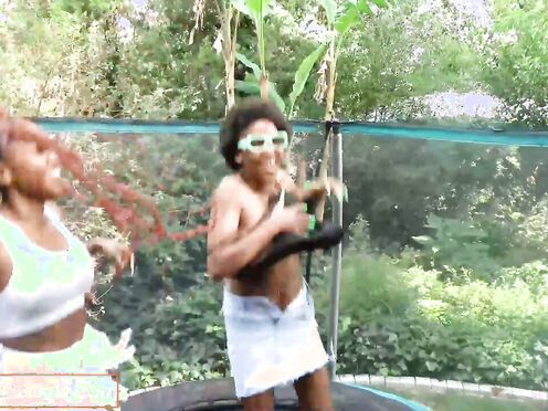 Ebony Besties With Big Tits Lick & Grind