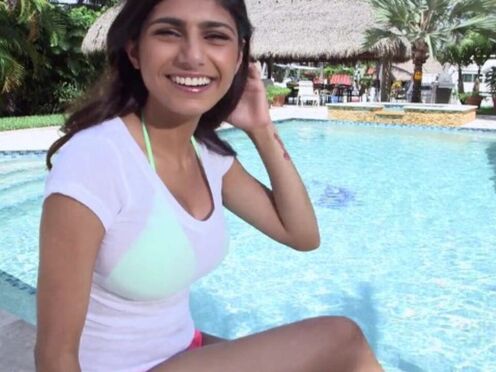 Poolside Passion with Mia Khalifa