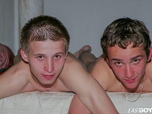 Two charming skinny boys doing striptease pic compilation