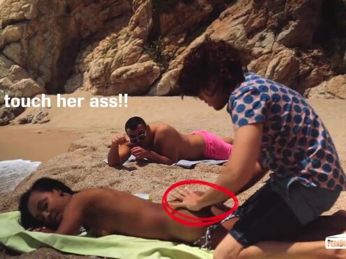 PornDoe Pedia: Gorgeous Portuguese hot girl Noe Milk beach seduction