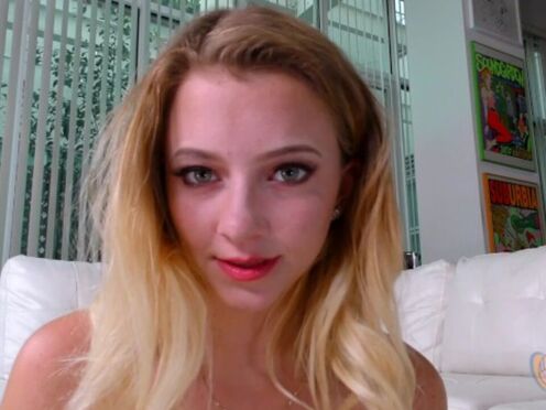 Riley Star's Nice & Slow POV: Sexy Blonde Gets a Facial Finish