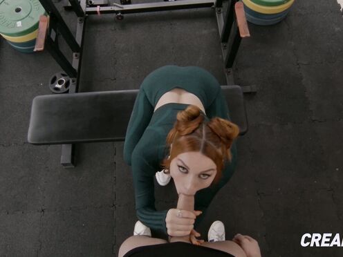 Redhead Babe Charlie Red Shows Her Best Sex Exercise