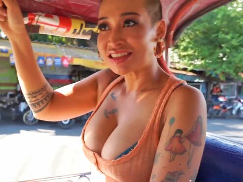 Big boobs Thai MILF amateur picked up for rough ass fucking & more