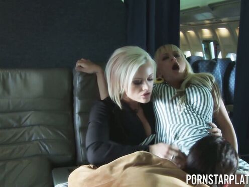 PORNSTARPLATINUM Horny Puma Swede Banged In Airplane Sex Group Sex