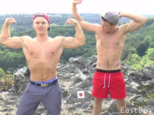 Summer Handjob Adventure 2016 Flexing & Workout