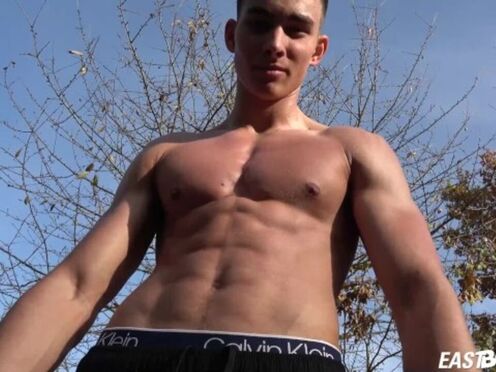 Emilion Reynolds shows off his sexy hot teen body