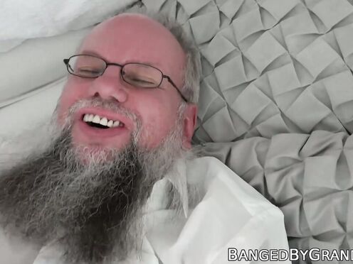 Seductive teeny drains all of seniors cum out