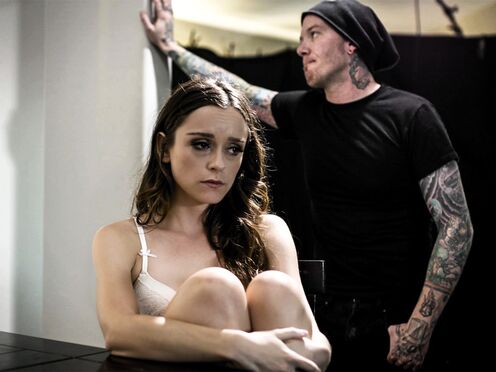 Cunning BF double penetrates bushy blonde Girlfriend with a friend