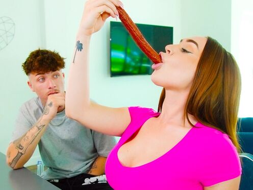 My titty stepsister is a real throat goat