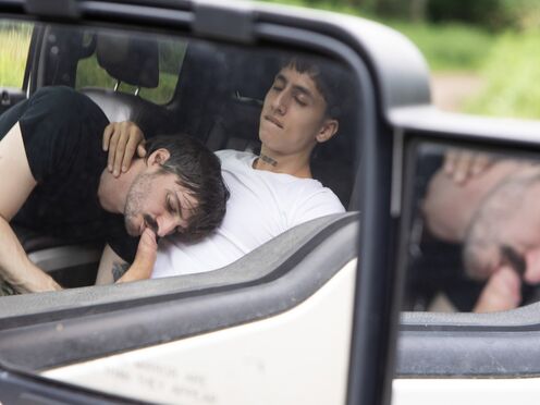 Road Trip Buddies Turn Horny: Sexy Action in Truck!