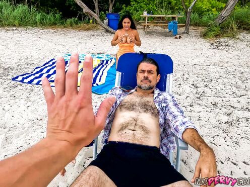 Serena Santos & Johnny Love's Beach Day Takes a Horny Twist