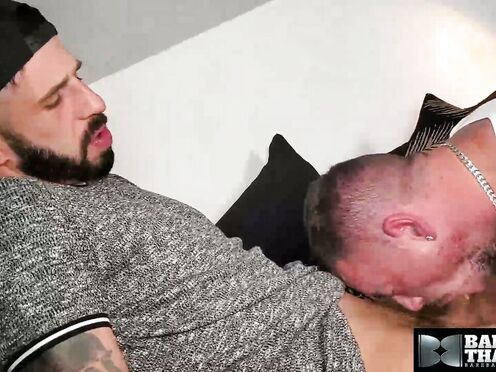 BAREBACKTHATHOLE Bobby Bruiser Uses His Hole To Satisfy Romeo Davis Raw Meat