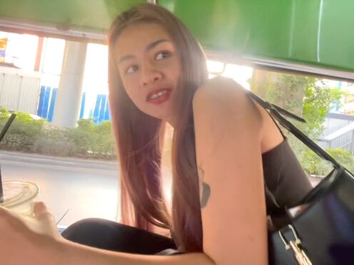 Charming Thai MILF amateur with tattoos picked up & ravaged hard
