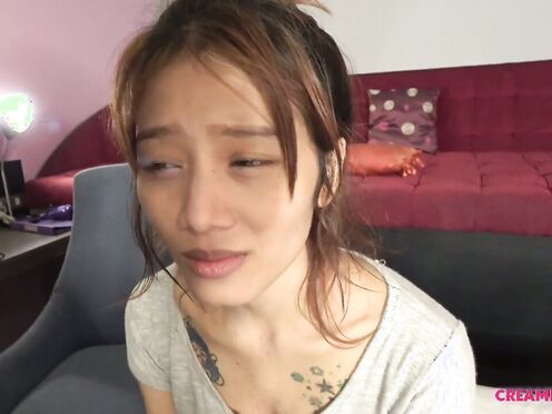 Asian Chick Satisfied In Creampie Session