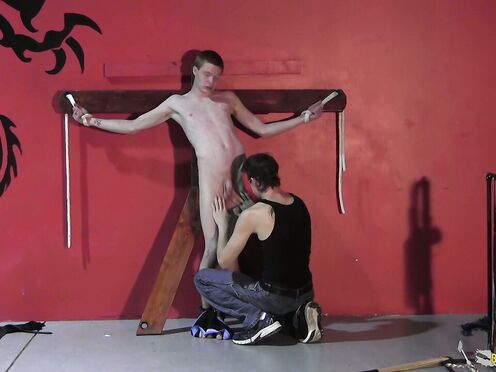 BadBoyBondage: Master Damien Rage Gives Rough Flogging & Slow Strokes