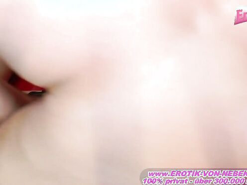 Blonde Teen in Patent Leather Boots Experiences Wild Pleasure
