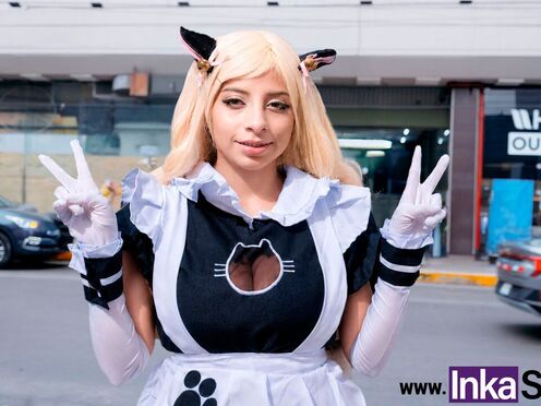 MAID is bought by a dark-skinned guy