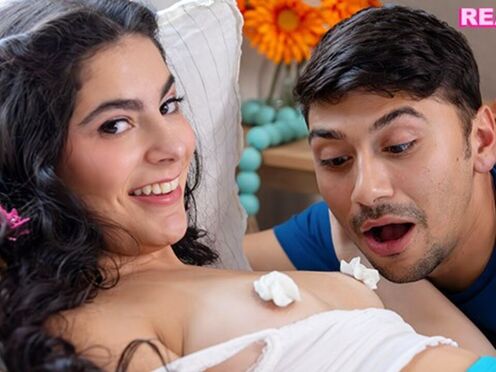 Step Sibling Uncovers Angel Gostosa's Whipped Cream Fetish in a Kinky Discovery - Featuring Max Fills