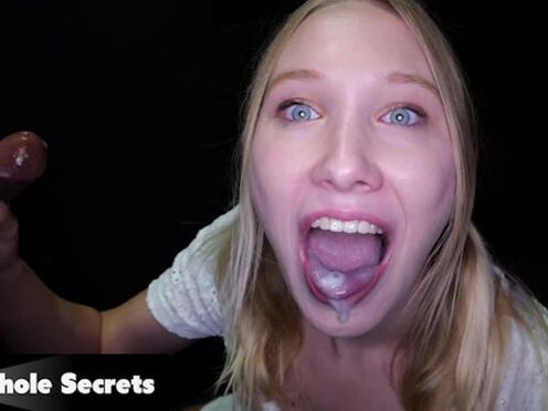 Mckenna Lynn Gulps Down Stranger Cum at the Gloryhole