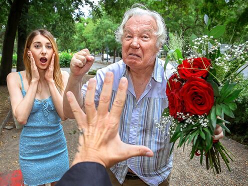 I was ready to pay the mean old fart for that tight muff…